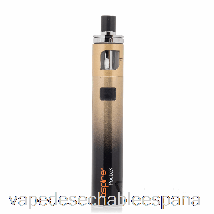 Vape Desechable España Aspire Pockex Aio Starter Kit [anni] Gradiente Dorado